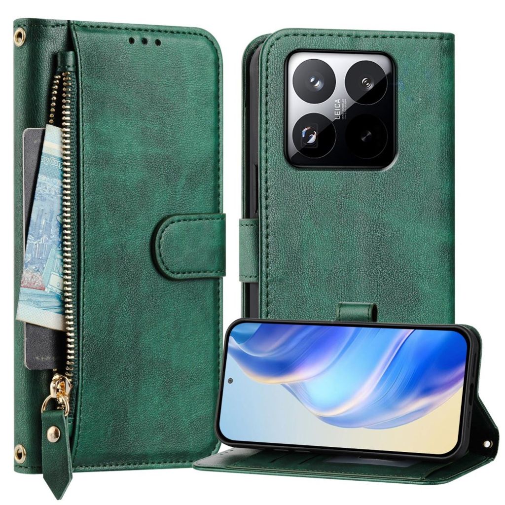 Xiaomi 15T Etui med Kortplads - Grøn