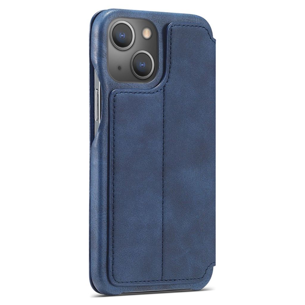 LC.IMEEKE iPhone 15 Plus Kotelo Jalusta - Sininen