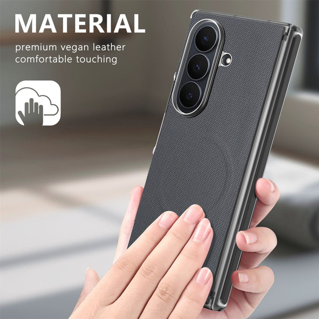 Samsung Galaxy Z Fold8 Ultra MagSafe Kuori PU-nahkaa - Harmaa