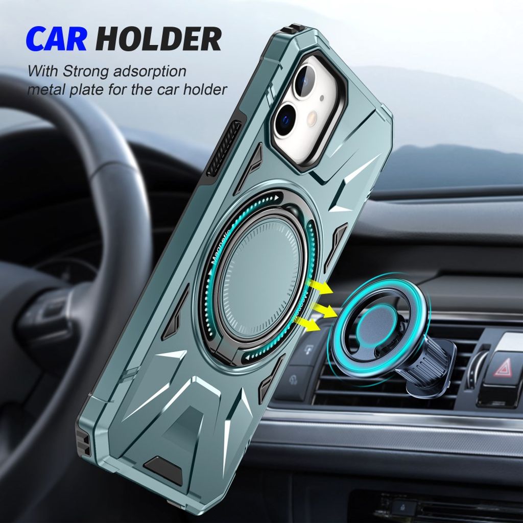 iPhone 11 Kuori Jalusta - Vihreä