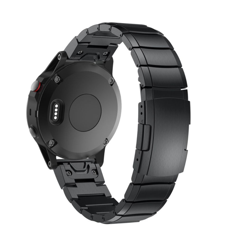 Garmin Fenix 3 / 3 HR / 5X / 6X Stainless Steel Watch Strap - Black