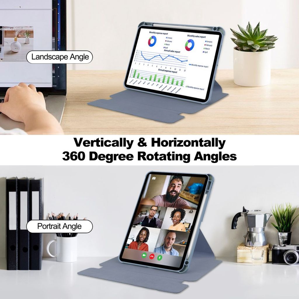 iPad Pro 11 2025/2024 Fodral med Bluetooth-Tangentbord - Lila