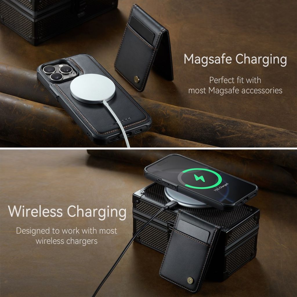 JEEHOOD iPhone 12 Pro Max Cover med MagSafe - Sort