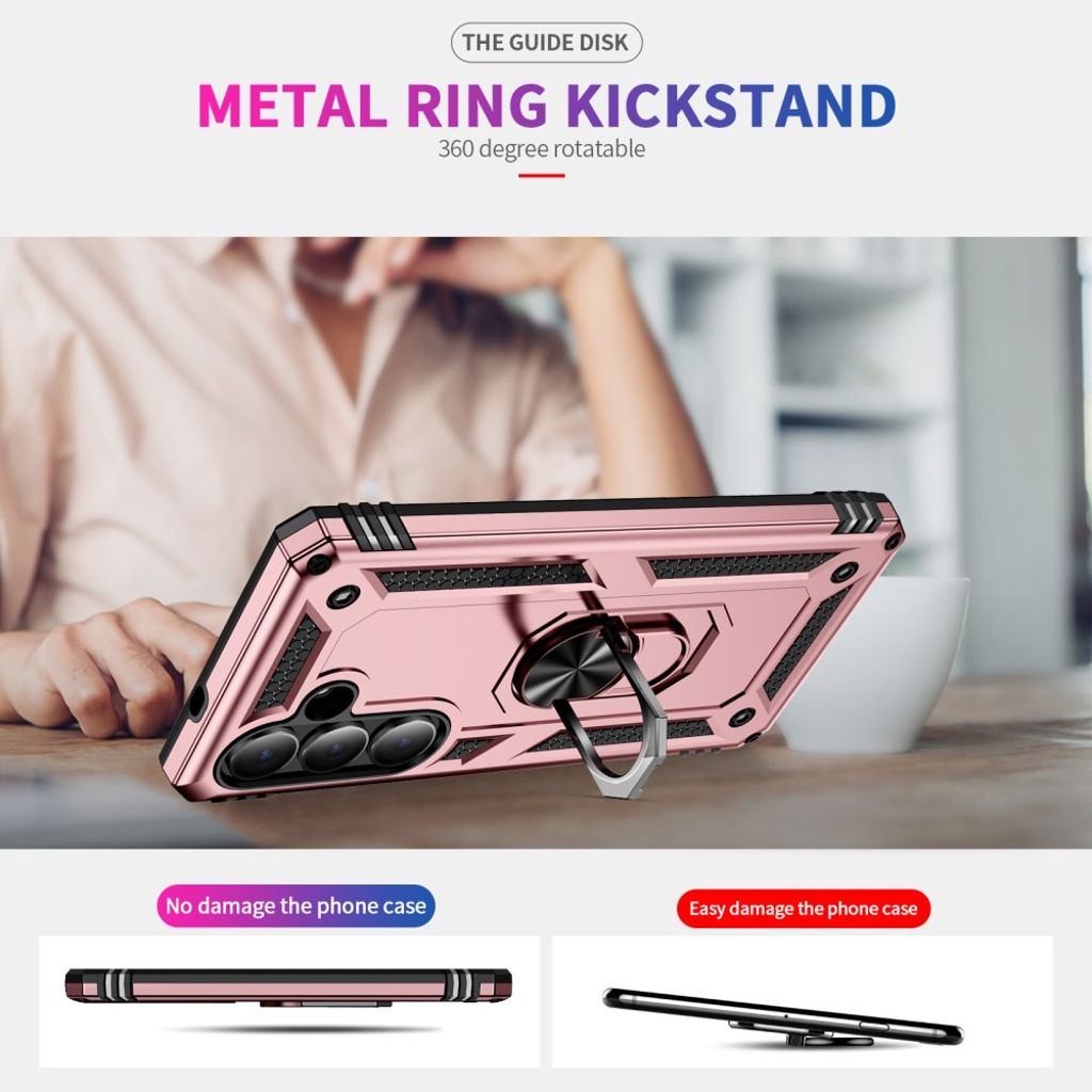 Samsung Galaxy S26 Plus Deksel Stativ – Rose gull