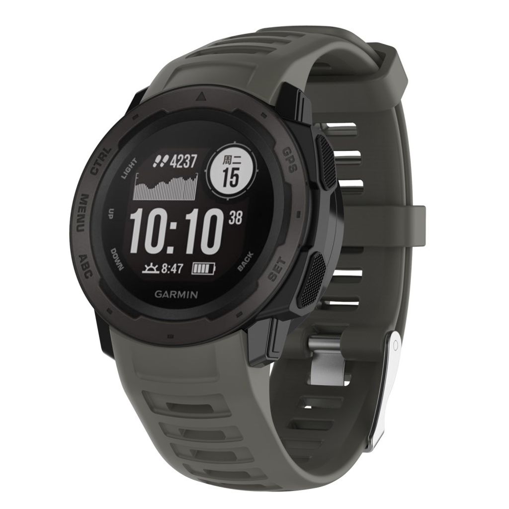 Garmin Instinct klokkerem i silikon – grå