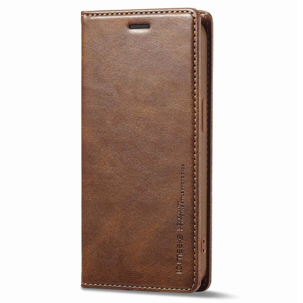 LC.IMEEKE iPhone 12 Mini Wallet Cover - Brown