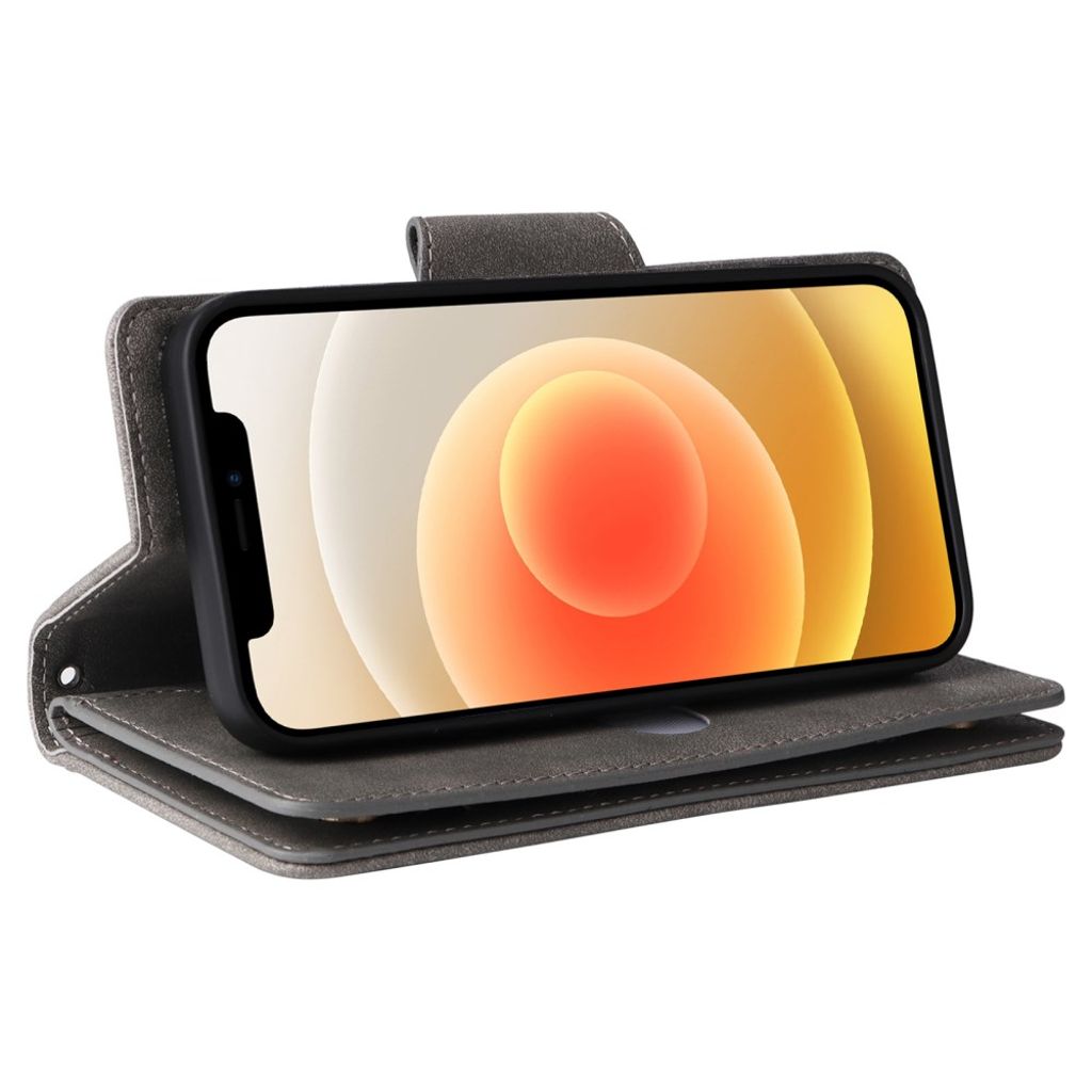 iPhone 12 Mini Cover with Stand - Grey