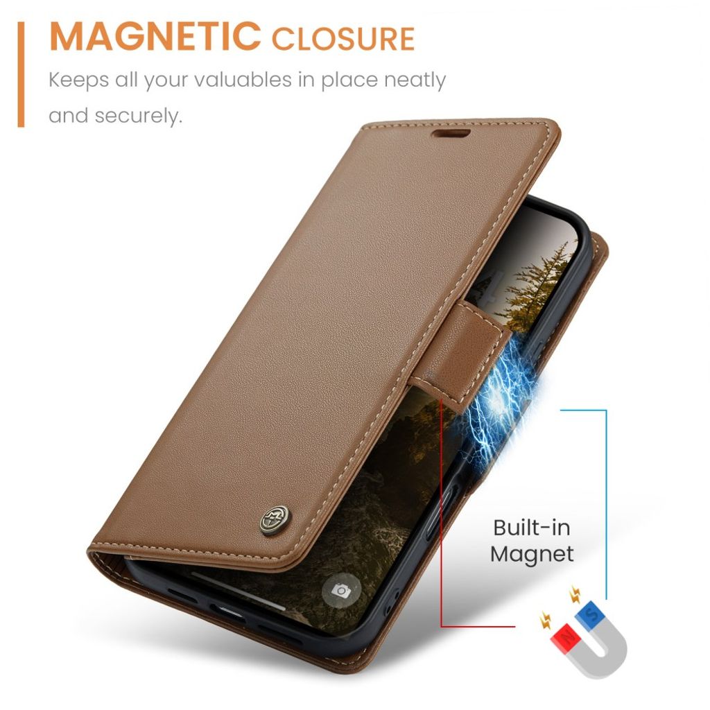 CASEME iPhone 17 Pro Max Etui med Kortspor - Brun