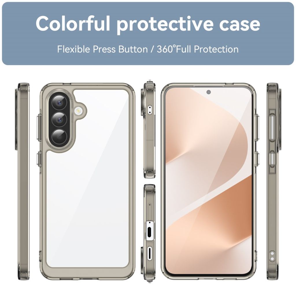 Samsung Galaxy A57 5G Deksel TPU/Akryl - Gjennomsiktig grå