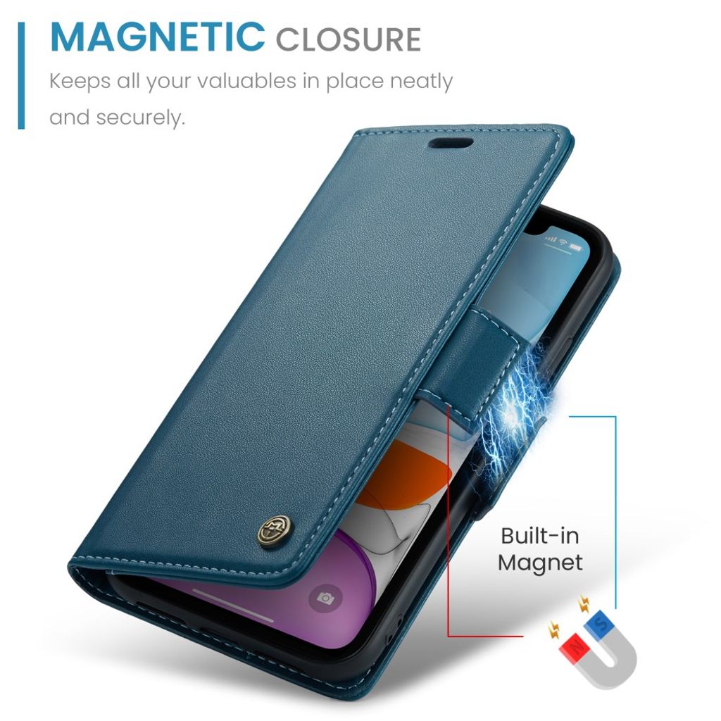 CASEME iPhone 11 Kotelo Korttipaikka - Sininen