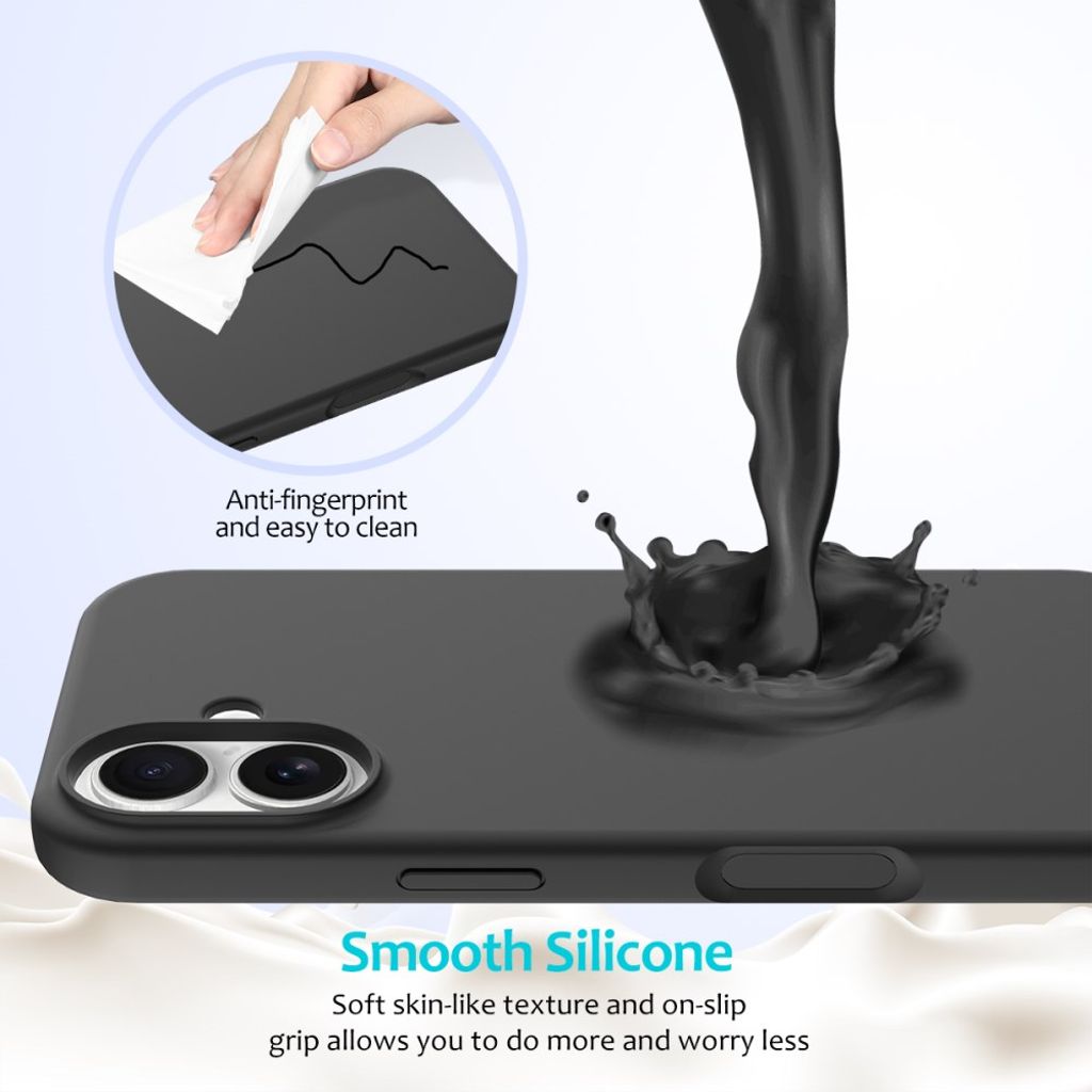 iPhone 17 Silicone Phone Case - Black