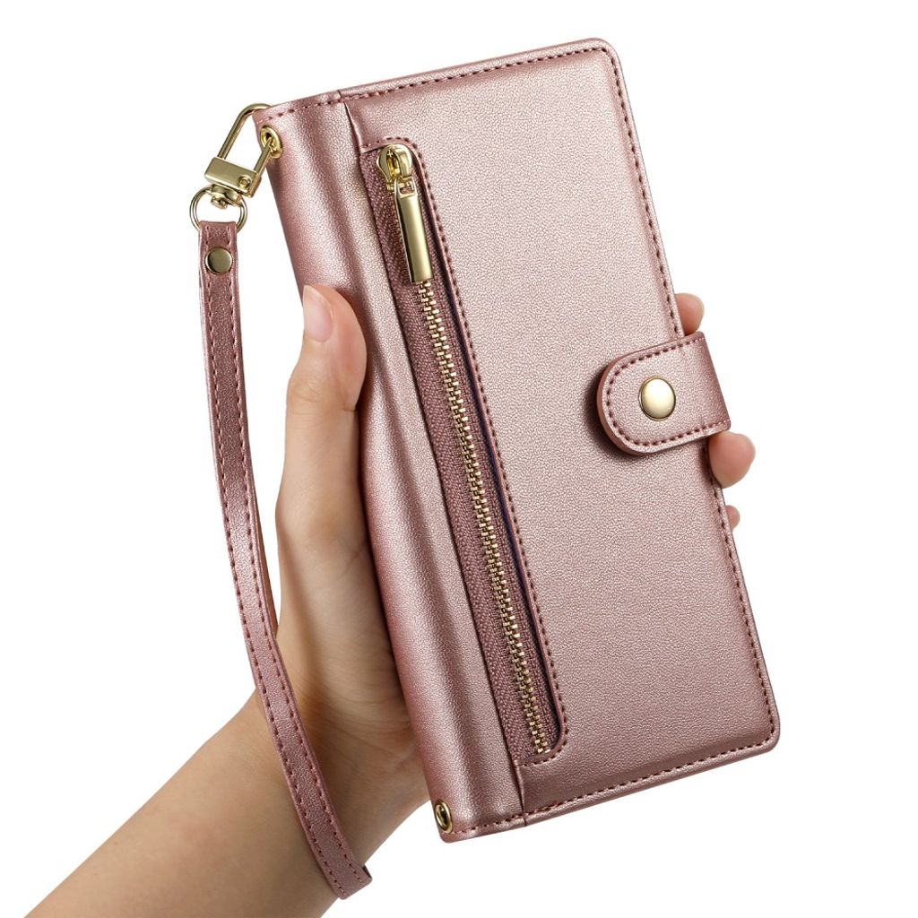 iPhone 17 Air Plånboksfodral med Bärrem - Rosa