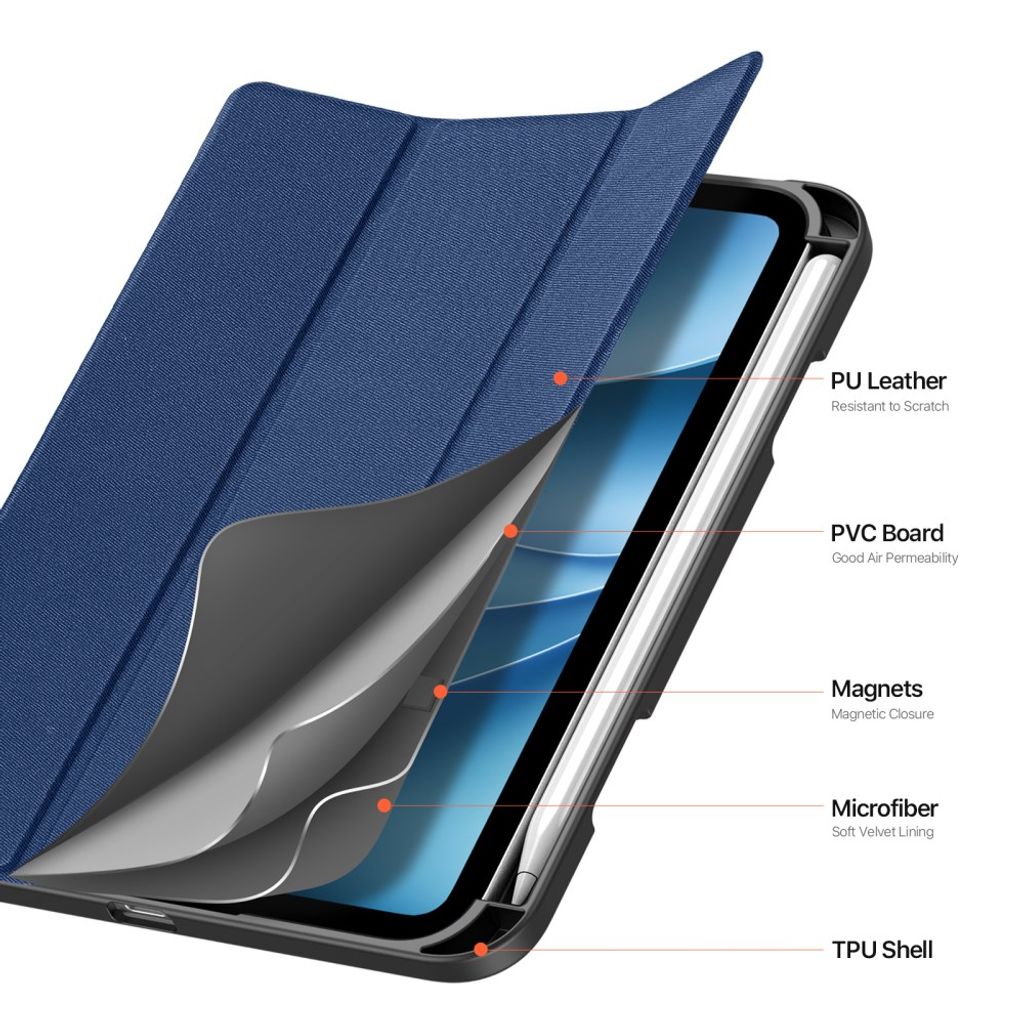 DUX DUCIS iPad Mini (2026) Tri-Fold Skal - Blå