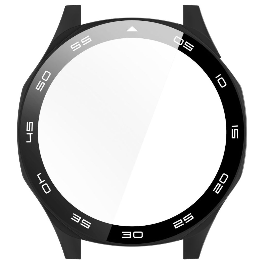 Huawei Watch GT 5 46mm Cover med Skærmbeskyttelse med kantmarkering – sort