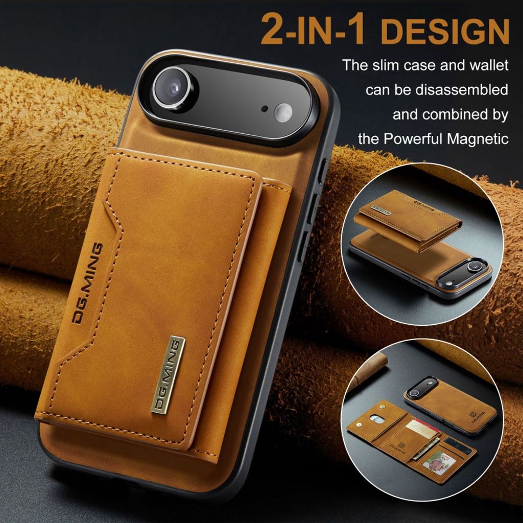 DG.MING iPhone Air Cover med Pung - Brun