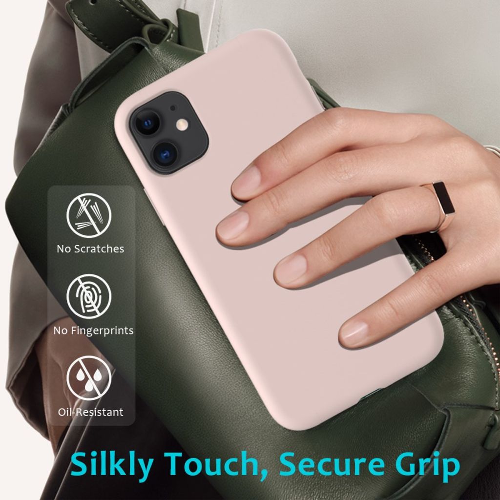 iPhone 11 Silikoni Kuori - Vaaleanpunainen