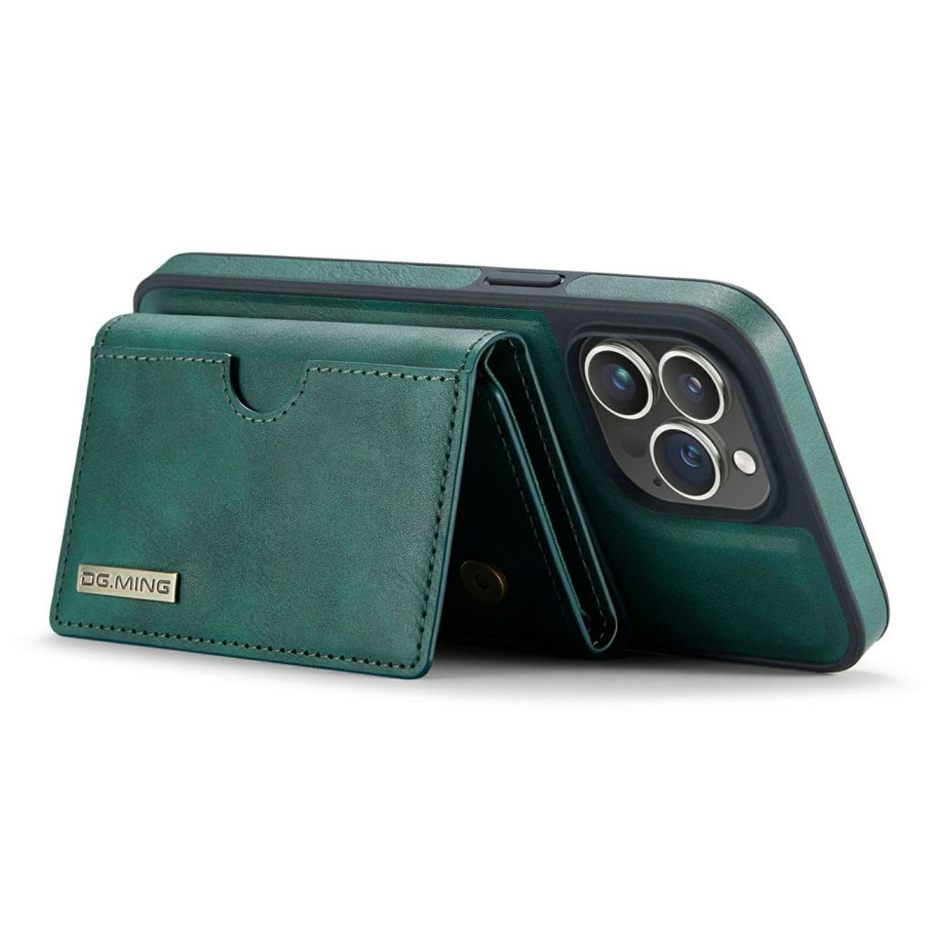 DG.MING iPhone 13 Pro Lompakkokuori Magneettinen - Vihreä