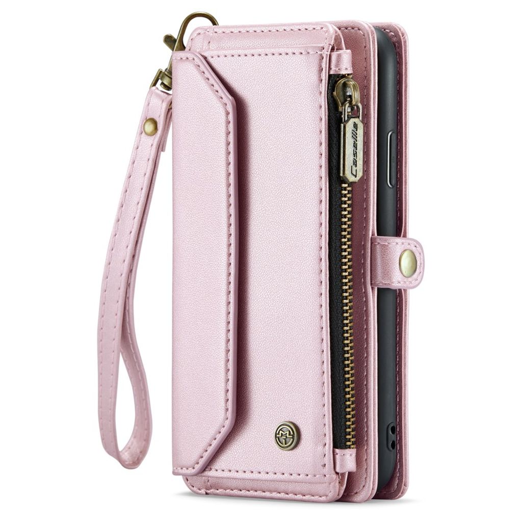iPhone XS Max CaseMe C36 Pungetui RFID-blokerende - Lyserød
