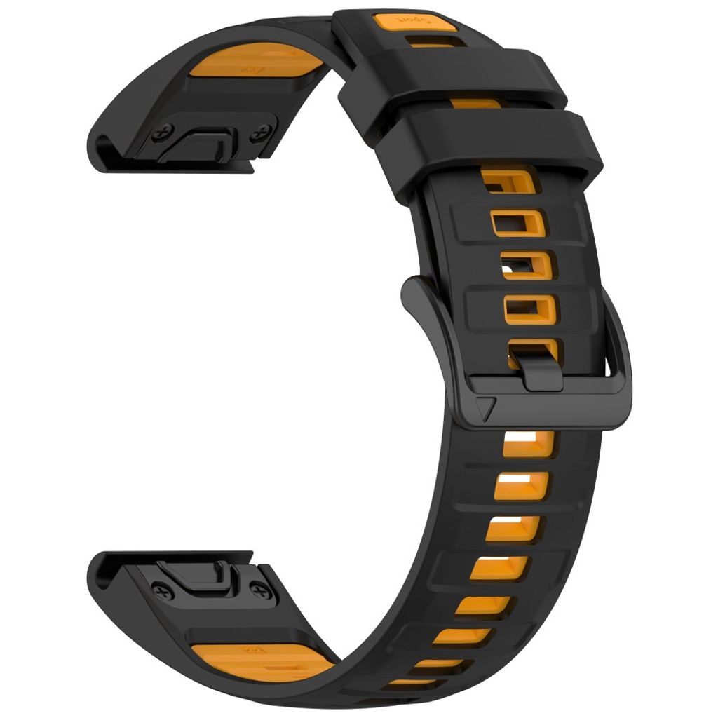 Garmin Fenix 8 43mm etc. Watch Strap - Black, Orange
