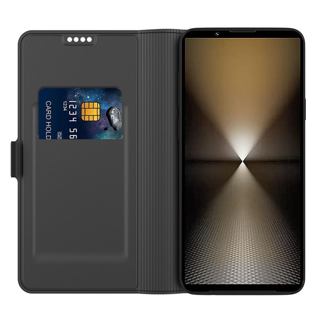Sony Xperia 1 VII Fodral med Stativ - Svart