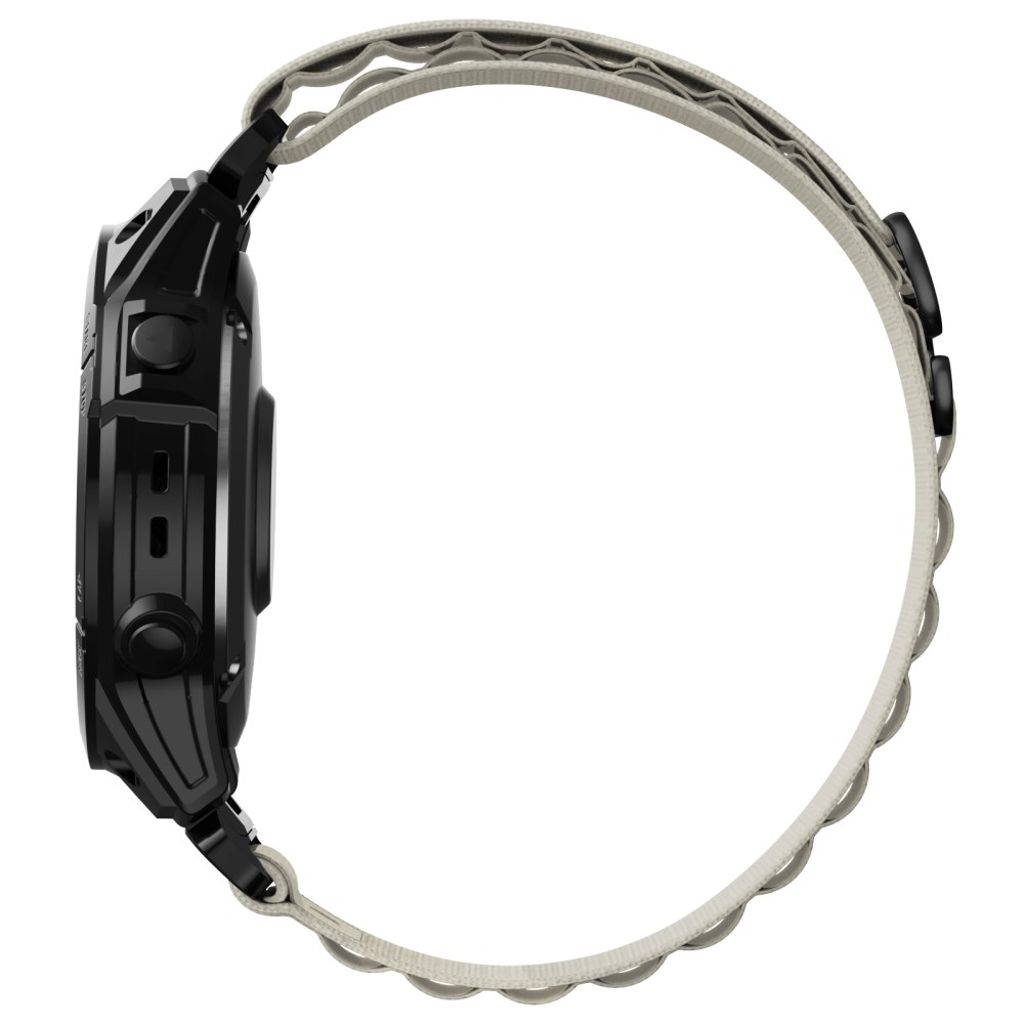 Garmin Fenix 8 Pro/7X/7X Solar/Tactix 7 Pro etc. Klockarmband Nylon – Vit