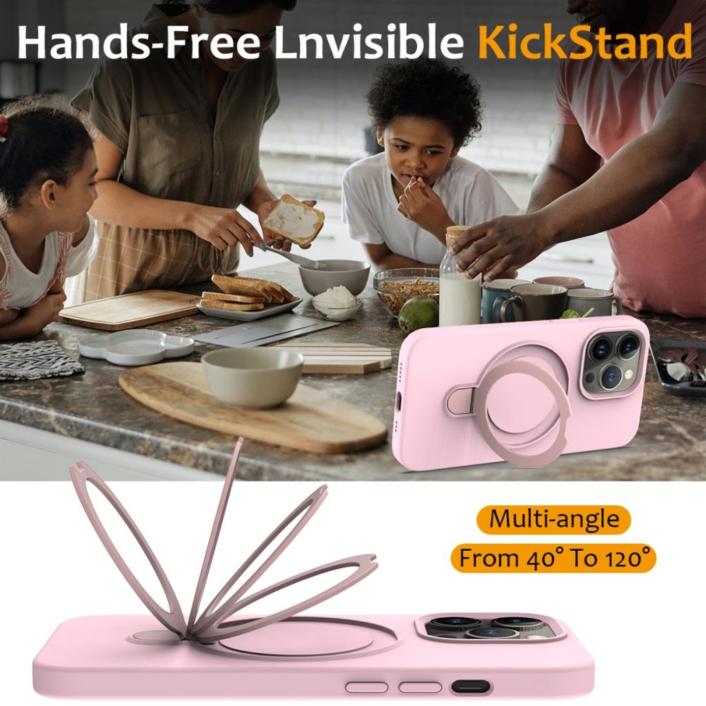 iPhone 13 Pro Kickstand Case MagSafe - Pink