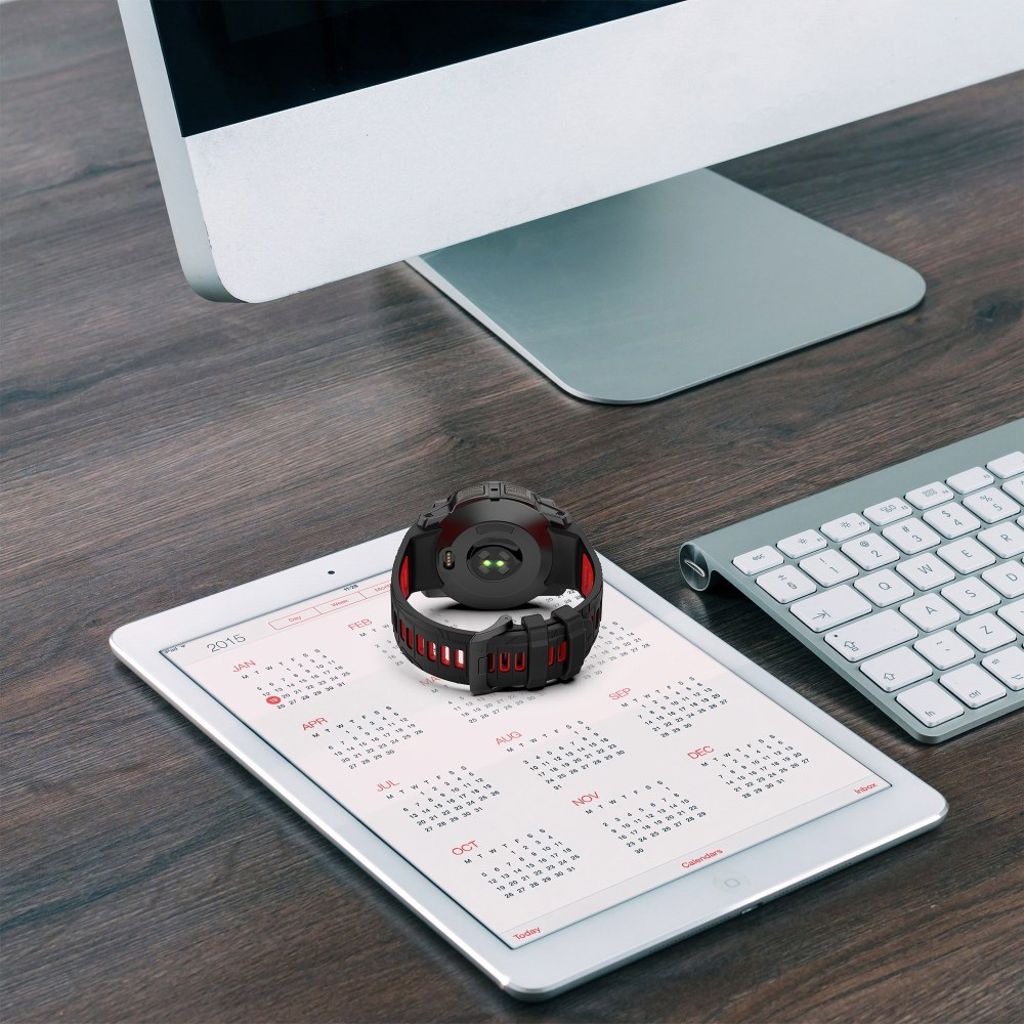 Garmin Instinct 3 45mm Watch Strap in Silicone - Blue, Grey