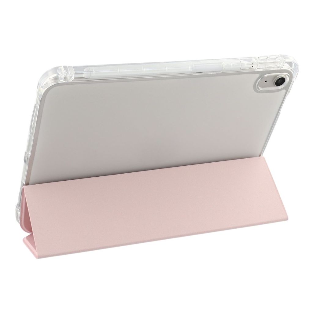 iPad A16 11" 2025/10.9" 2024 Tri-fold flip cover med holder til styluspen - Lyserød