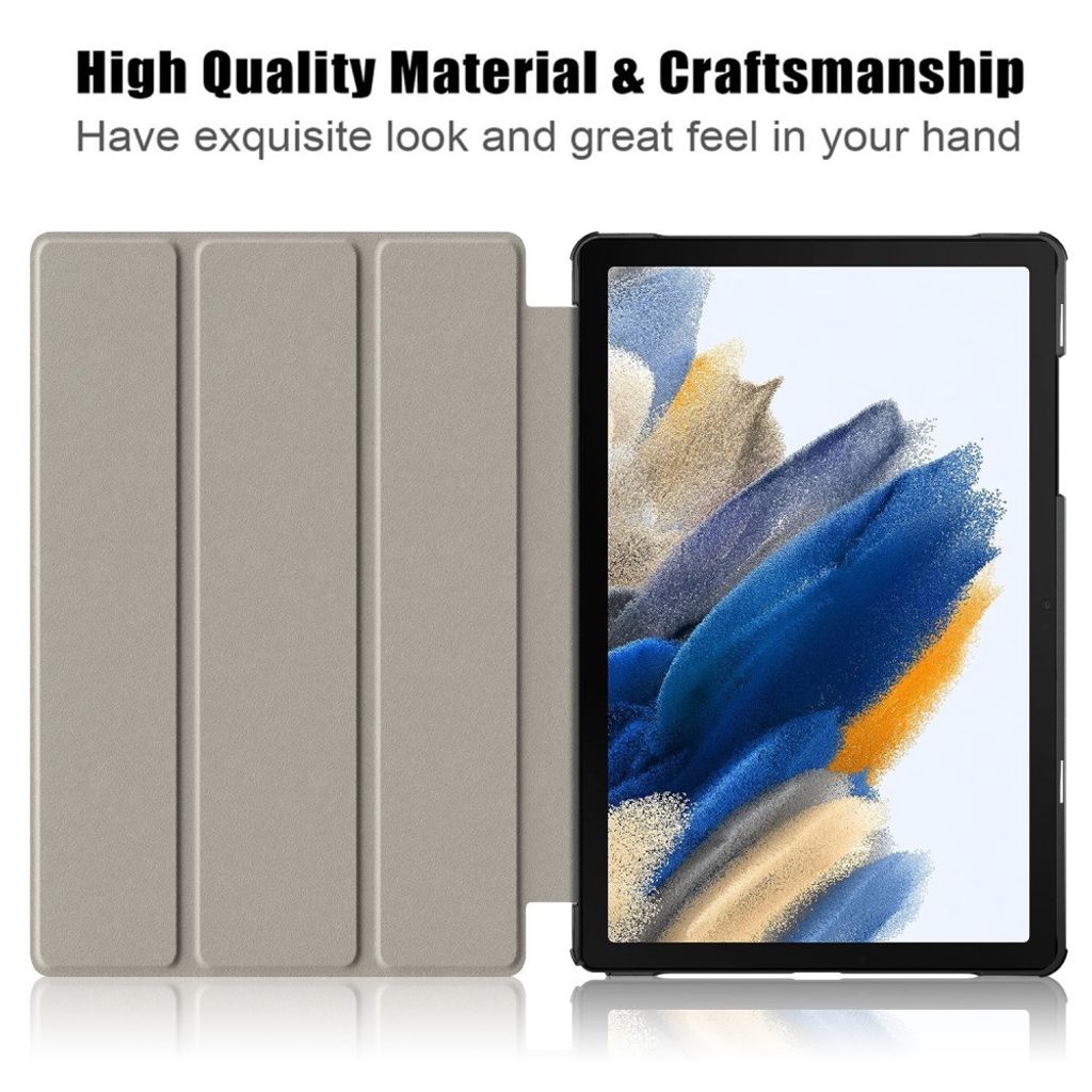 Samsung Galaxy Tab A11 Plus/A9 Plus Etui Tri-Fold PU-lær - Rød