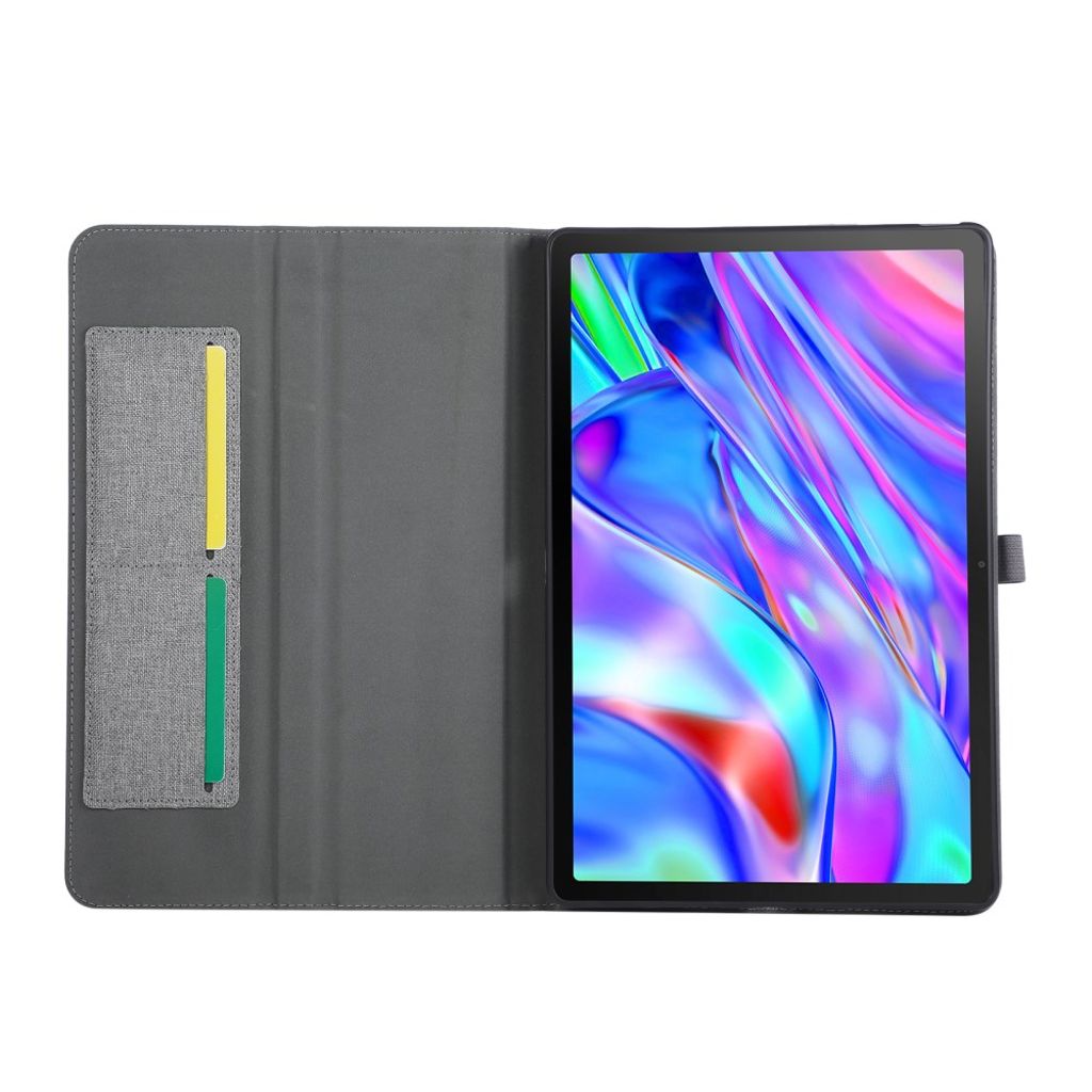 Lenovo Idea Tab Plus Lommeboketui Stativ Kortholder - Grå