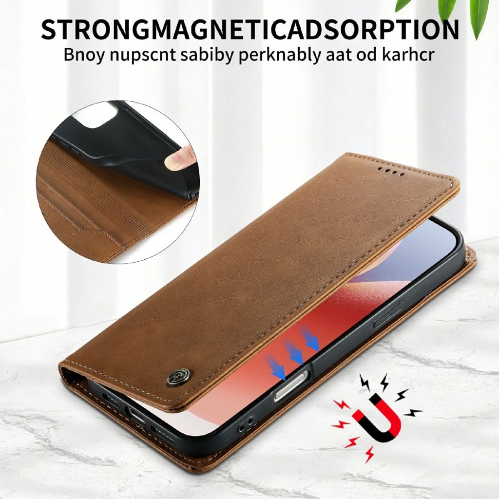 DIETFENG Google Pixel 11 Pro XL Plånboksfodral med RFID-blockering - Ljusbrun