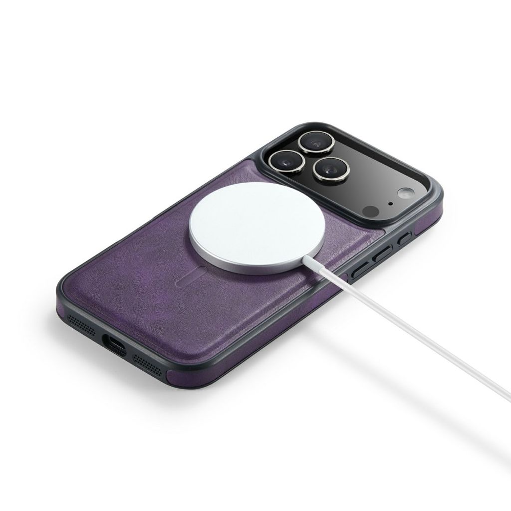 MAGKING K1 iPhone 18 Pro Max / 17 Pro Max MagSafe Deksel i PU-skinn - Lilla