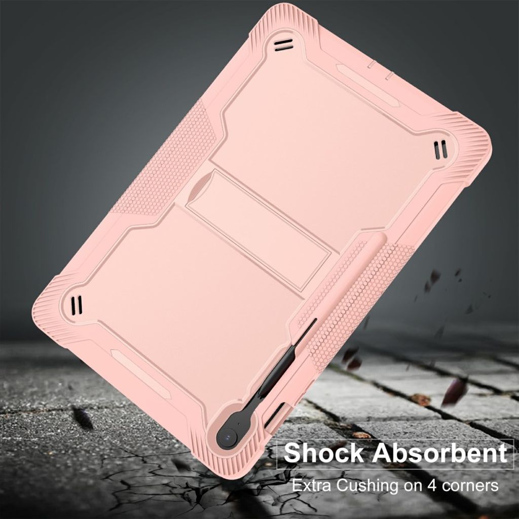 Samsung Galaxy Tab S10 FE Plus Case with Stand - Rose Gold