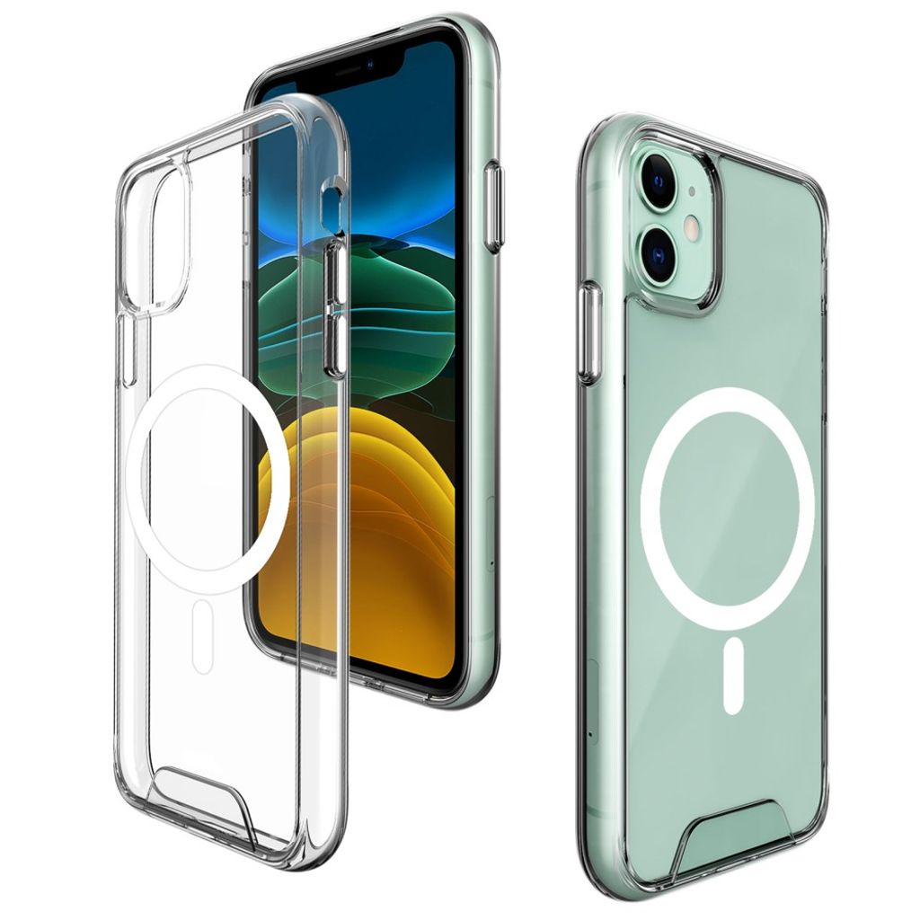 iPhone 11 Kuori MagSafe-yhteensopiva - Läpinäkyvä