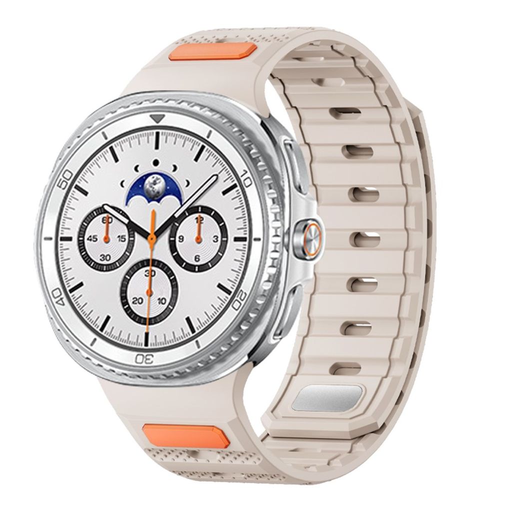 Samsung Galaxy Watch9/9 Classic/8/8 Classic Magnetisk silikon klokkerem - Starlight