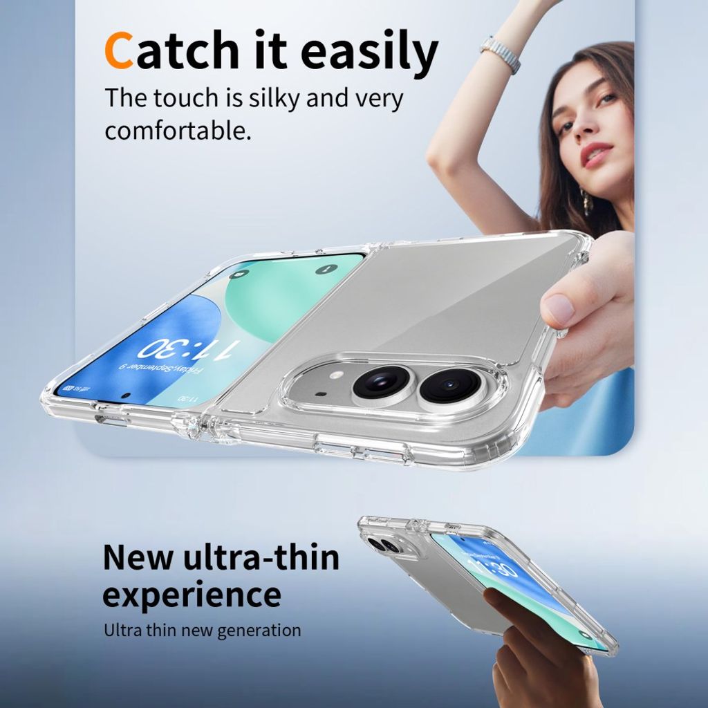iPhone Duo Cover med akrylbagside - Gennemsigtig