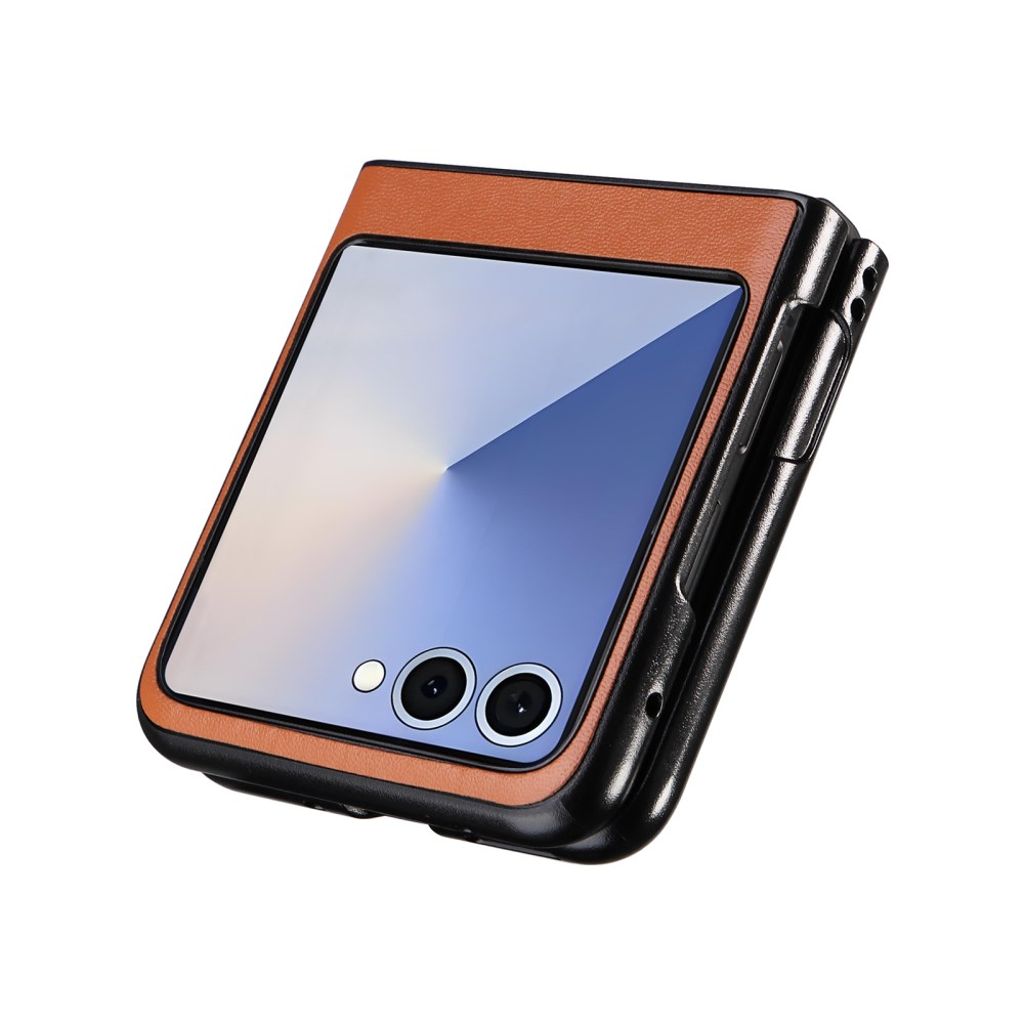 Samsung Galaxy Z Flip7 5G cover i PU-læder - Brun