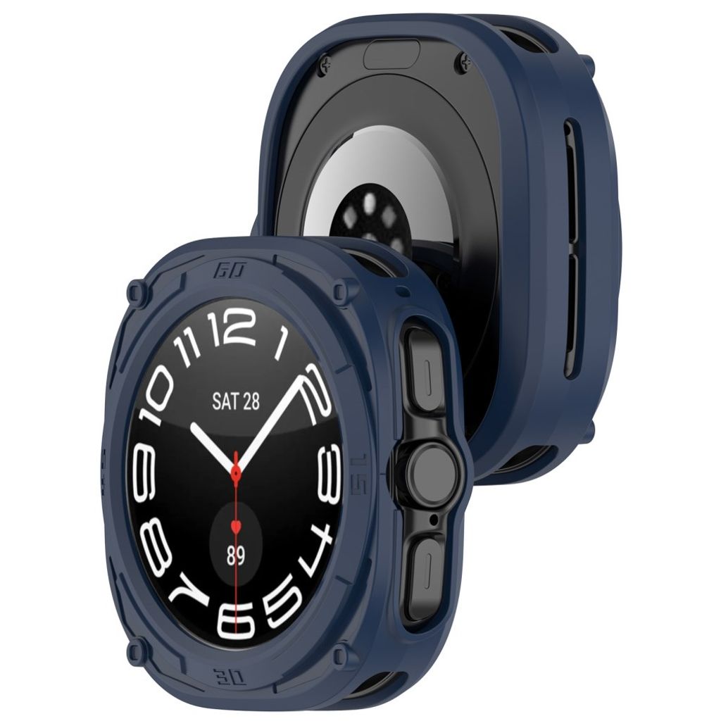 Samsung Galaxy Watch Ultra2 47mm Armor Mecha Støtsikkert Deksel - Mørkblå