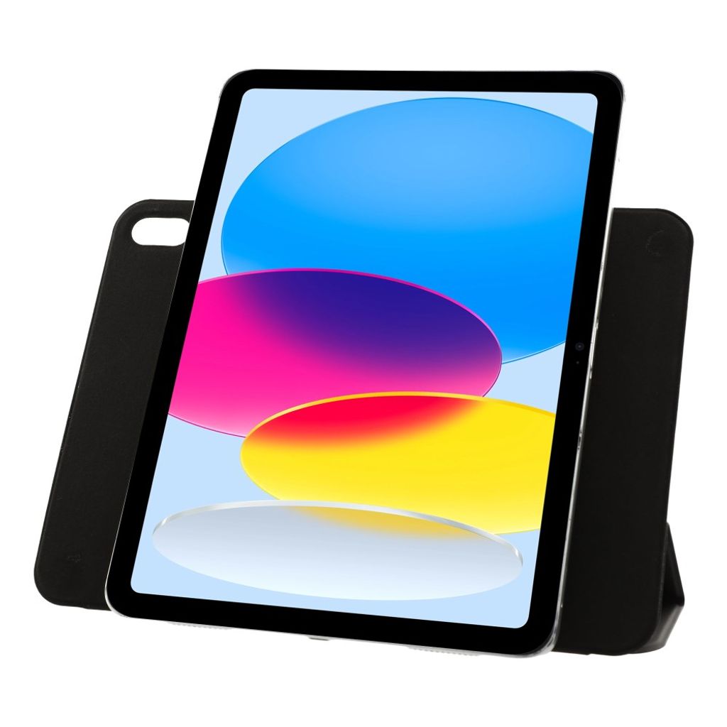 iPad A16 11" 2025/10.9" 2024 Tri-fold flip cover i kunstlæder - Sort
