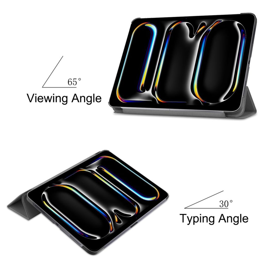 iPad Pro 11" 2025/2026 Flip cover med standfunktion - Grå