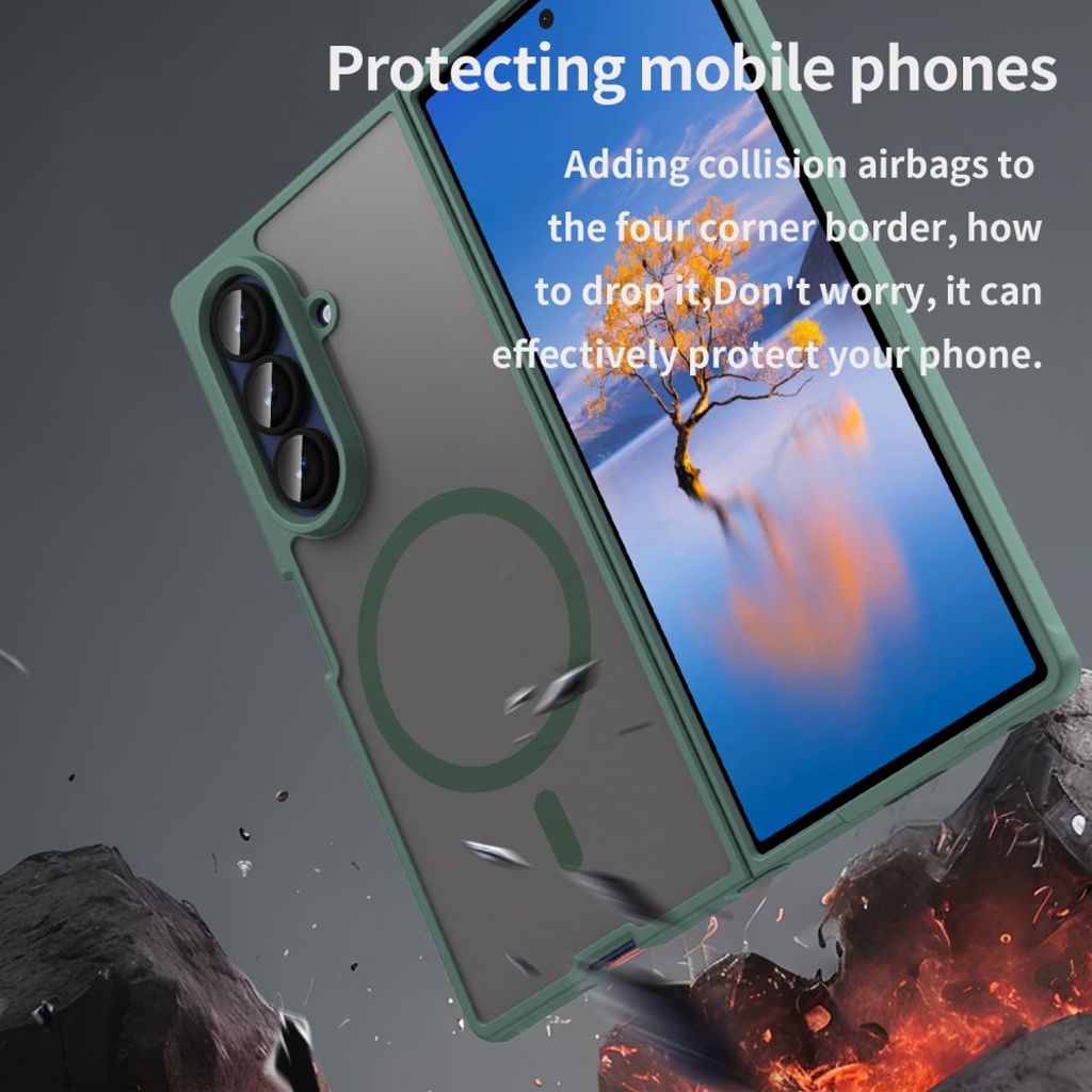 Samsung Galaxy Z Fold7 5G Skal MagSafe-kompatibel - Grön