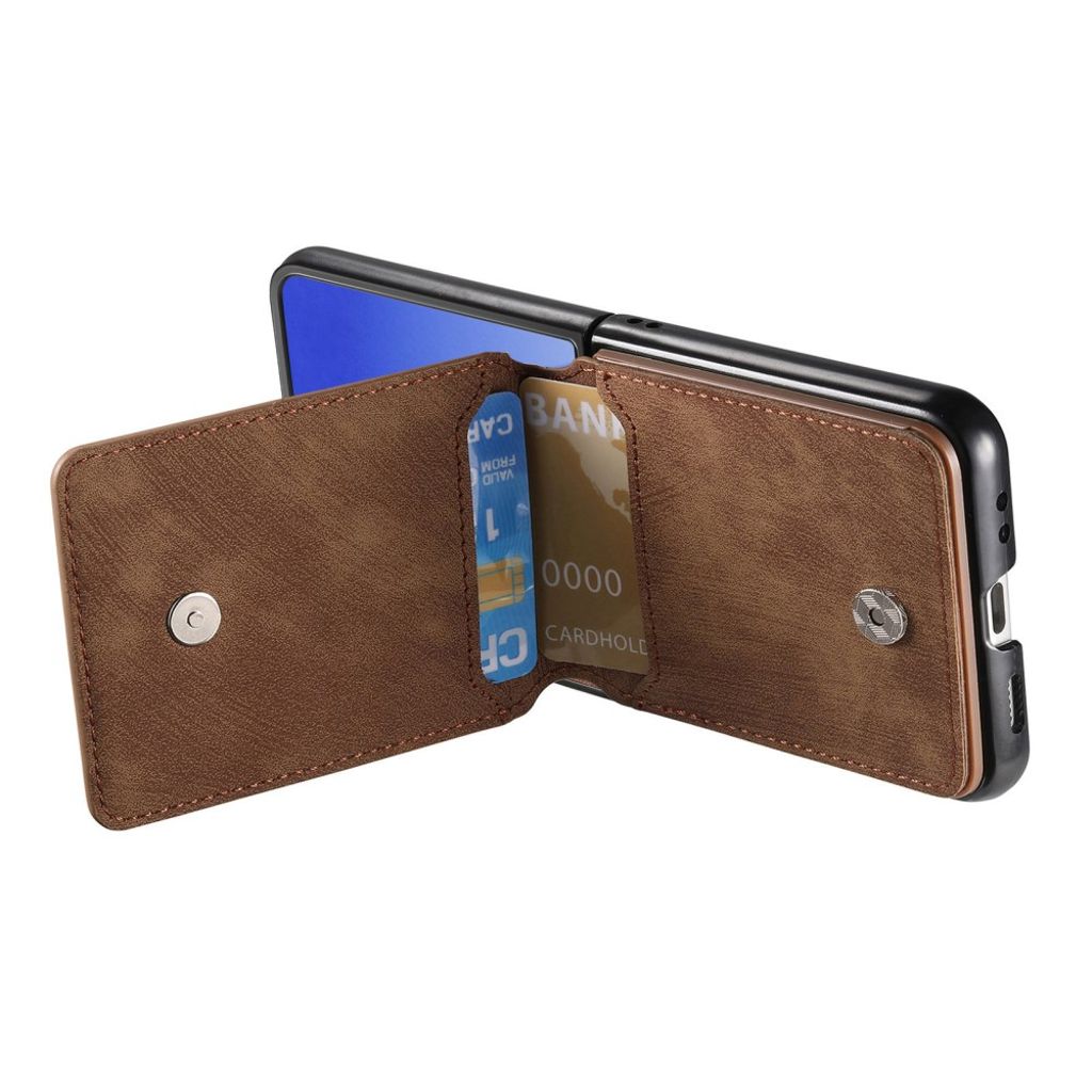 Samsung Galaxy Z Flip7 5G Skal med Ringhållare - Brun