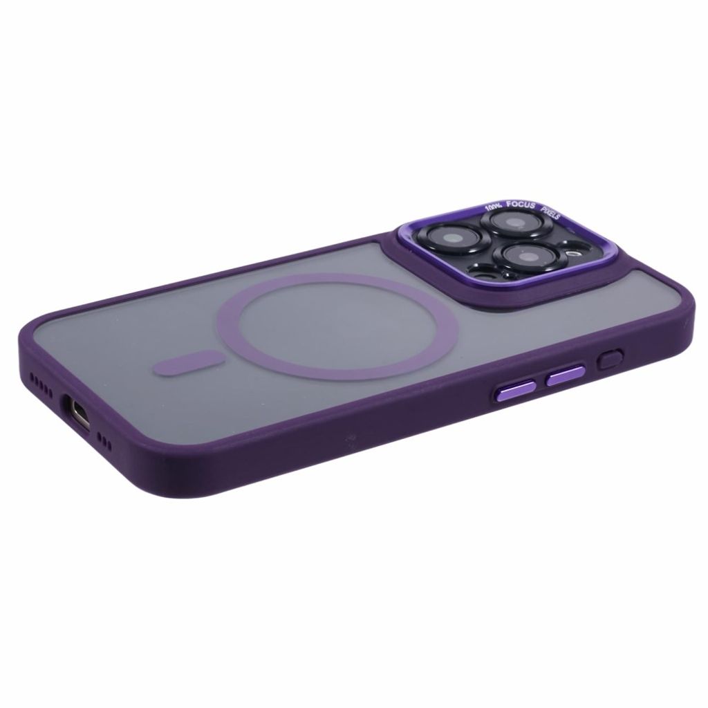 iPhone 13 Pro Max Kuori MagSafe-yhteensopiva TPU+Akryyli - Tumman violetti