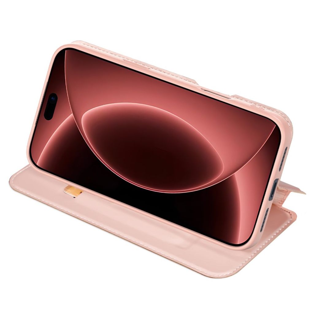 DUX DUCIS iPhone 18 Pro Max / 17 Pro Max Lompakkokotelo PU-nahka - Vaaleanpunainen