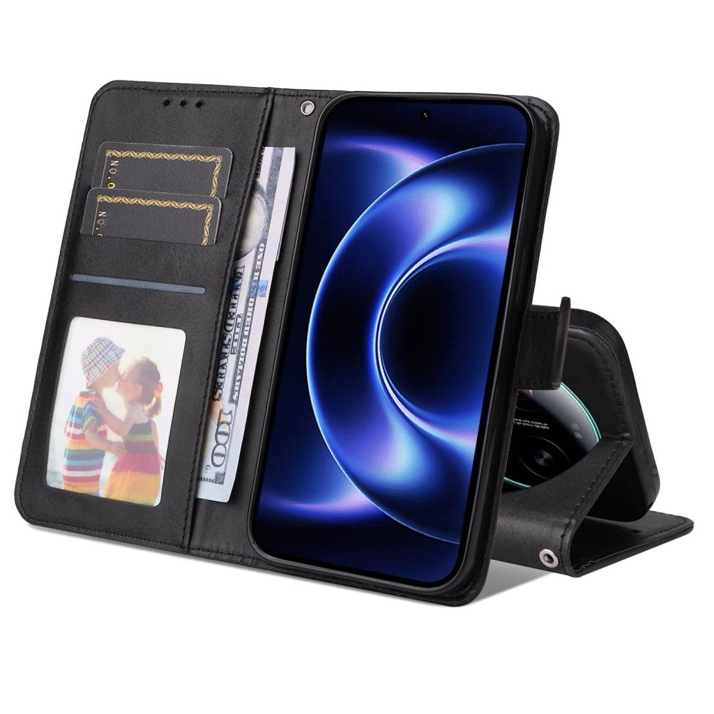 Xiaomi 17 Ultra 5G Lommeboketui PU-lær - Svart