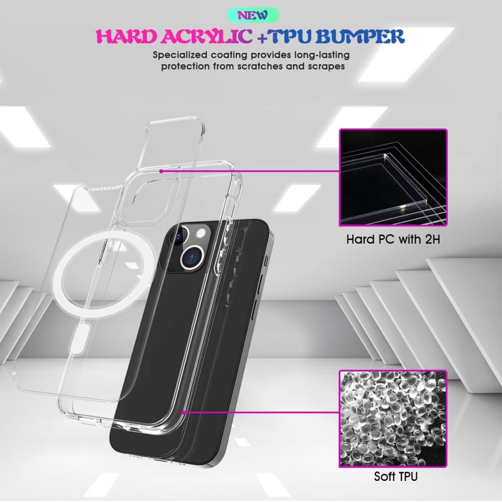 iPhone 13 Magnetic Case - Transparent