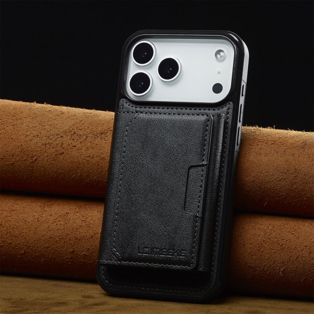 LC.IMEEKE iPhone 17 Pro MagSafe case with wallet - Black