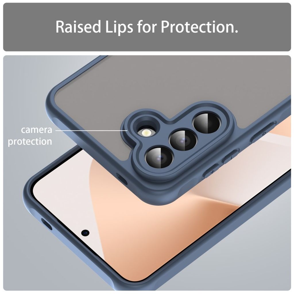 Samsung Galaxy A57 5G Cover Frostet Gennemsigtig - Blå