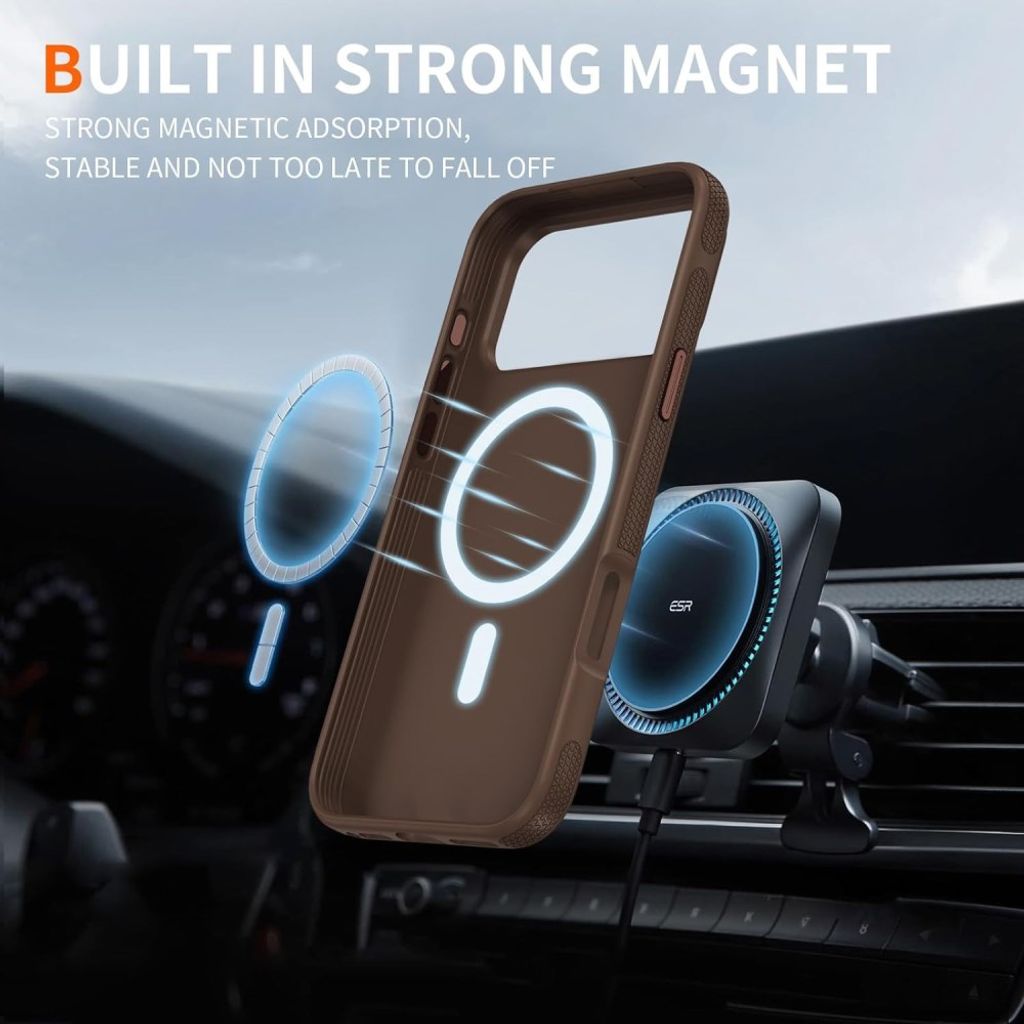 iPhone 18 Pro Max/17 Pro Max MagSafe-kompatibelt Deksel - Brun