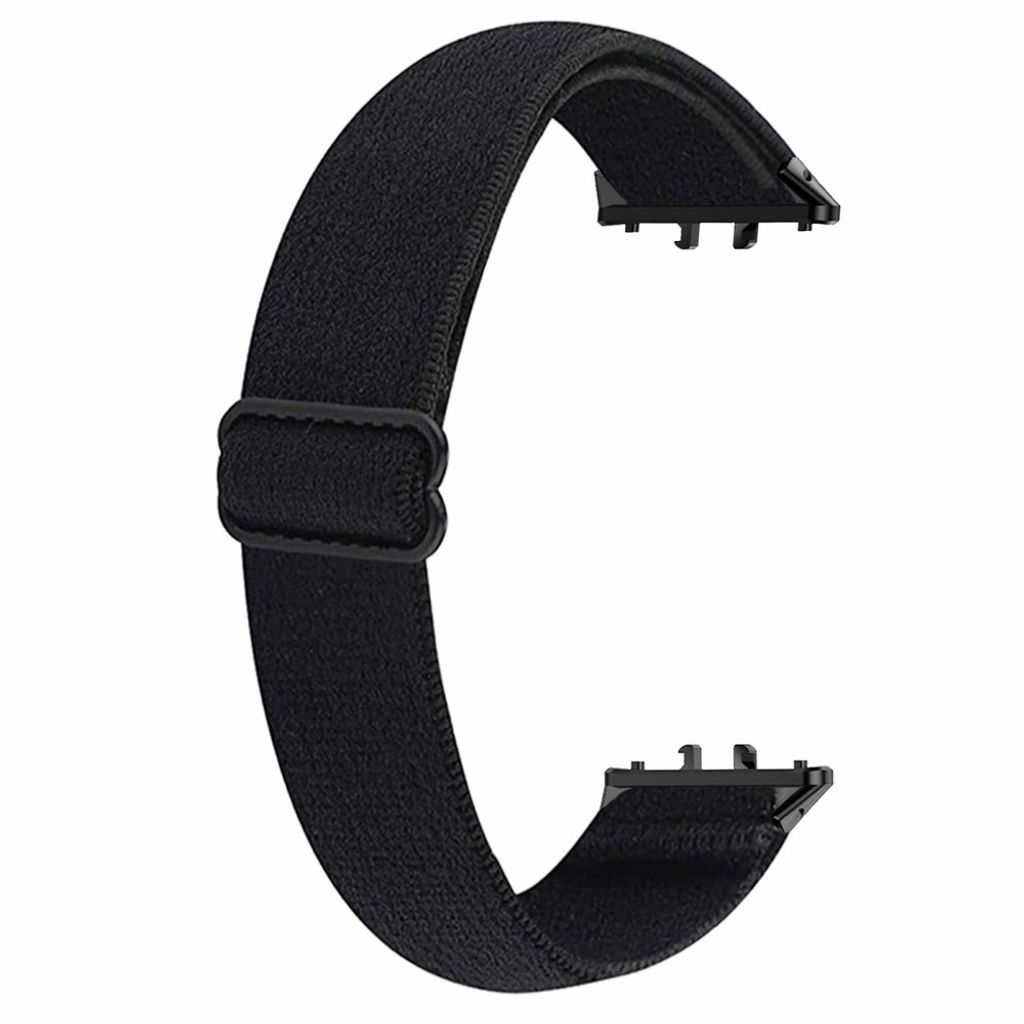 Samsung Galaxy Fit3 Klockarmband Elastisk Nylon Justerbar – Svart